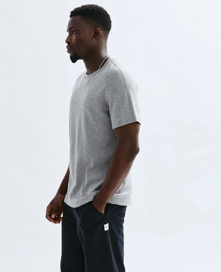 1X1 Slub T-Shirt Heather Grey