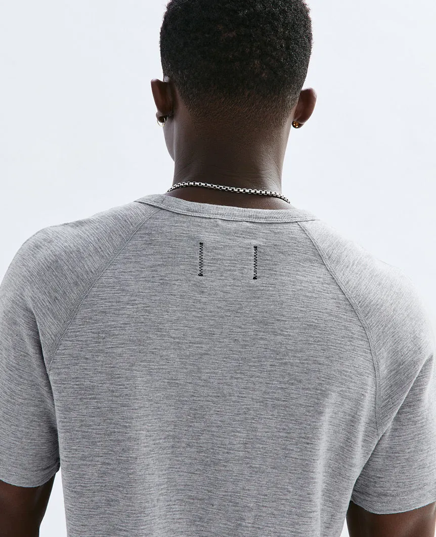 1X1 Slub T-Shirt Heather Grey