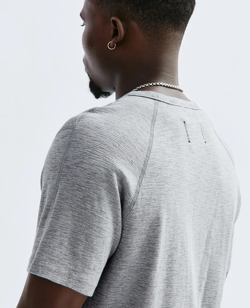 1X1 Slub T-Shirt Heather Grey