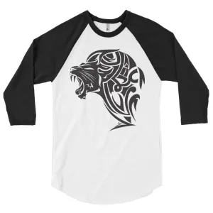 3/4 sleeve raglan shirt - White/Black