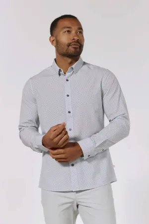7Diamonds Axton Woven Shirt for Men in White | SMKL-7965-WHITE