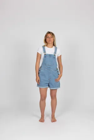 ACE DENIM OVERALL SHORTS