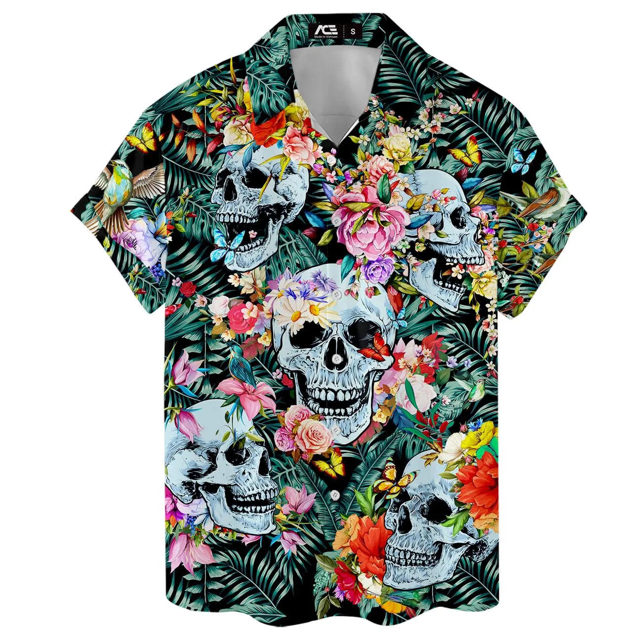 ACEPrints Hawaiian Shirt for Men Casual Button-Down Shirts Mens Hawaiian Shirts Short Sleeve Button Down Shirt Men