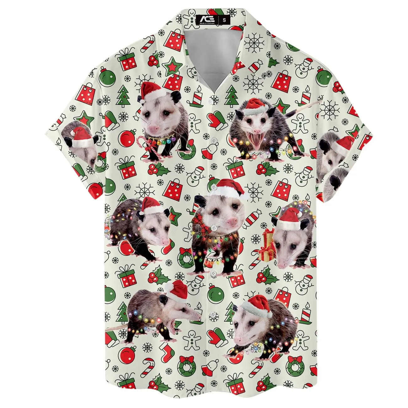 ACEPrints Hawaiian Shirt for Men Casual Button-Down Shirts Mens Hawaiian Shirts Short Sleeve Button Down Shirt Men