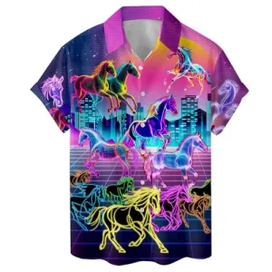 ACEPrints Hawaiian Shirt for Men Casual Button-Down Shirts Mens Hawaiian Shirts Short Sleeve Button Down Shirt Men