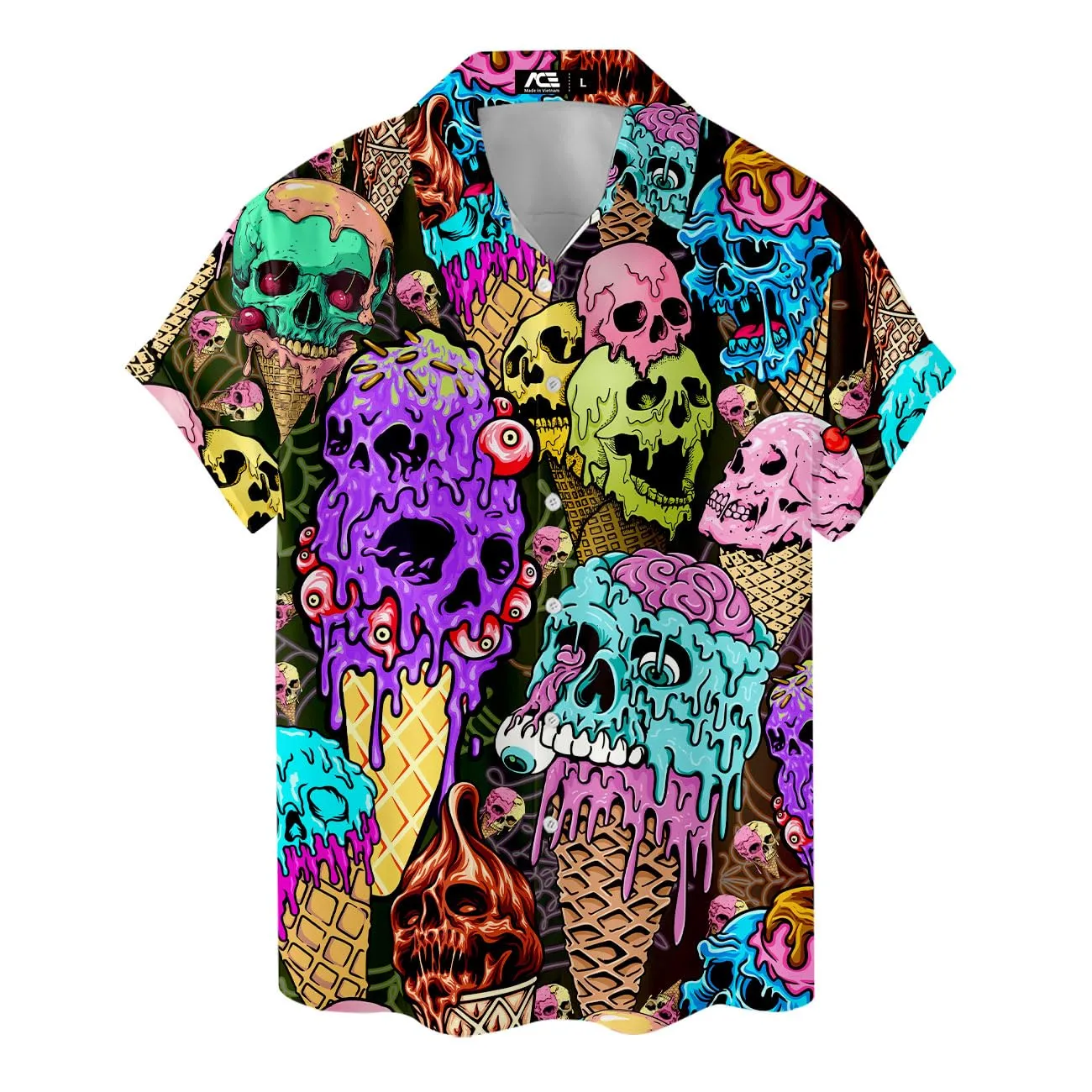 ACEPrints Hawaiian Shirt for Men Casual Button-Down Shirts Mens Hawaiian Shirts Short Sleeve Button Down Shirt Men