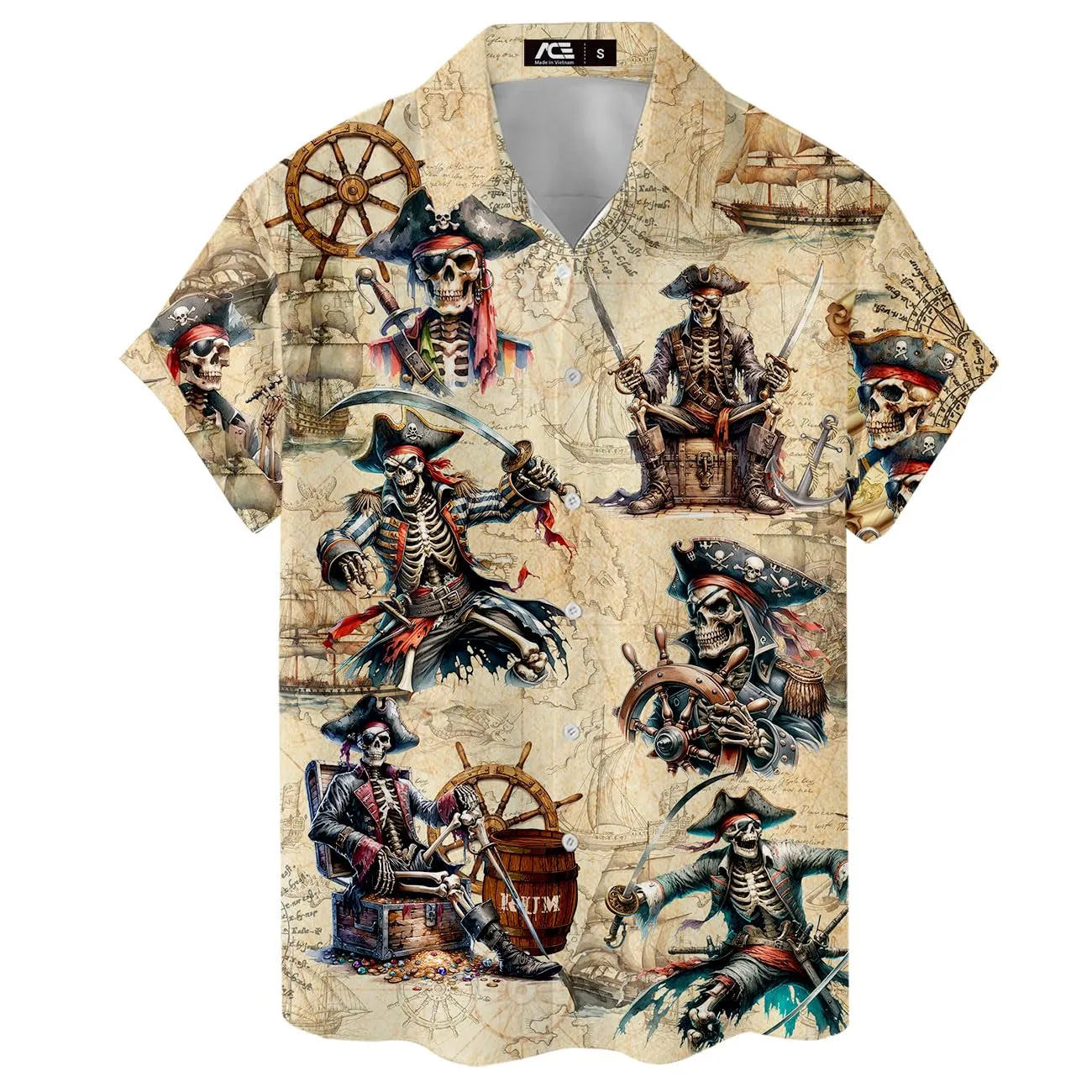 ACEPrints Hawaiian Shirt for Men Casual Button-Down Shirts Mens Hawaiian Shirts Short Sleeve Button Down Shirt Men