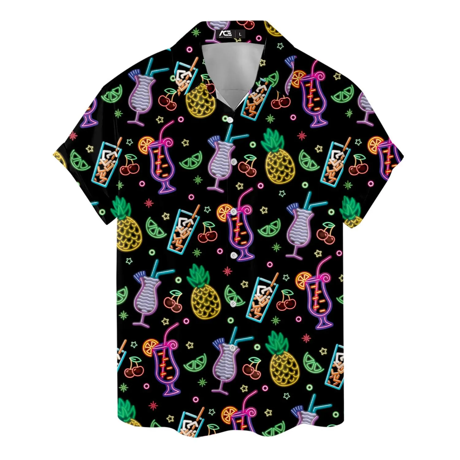 ACEPrints Hawaiian Shirt for Men Casual Button-Down Shirts Mens Hawaiian Shirts Short Sleeve Button Down Shirt Men