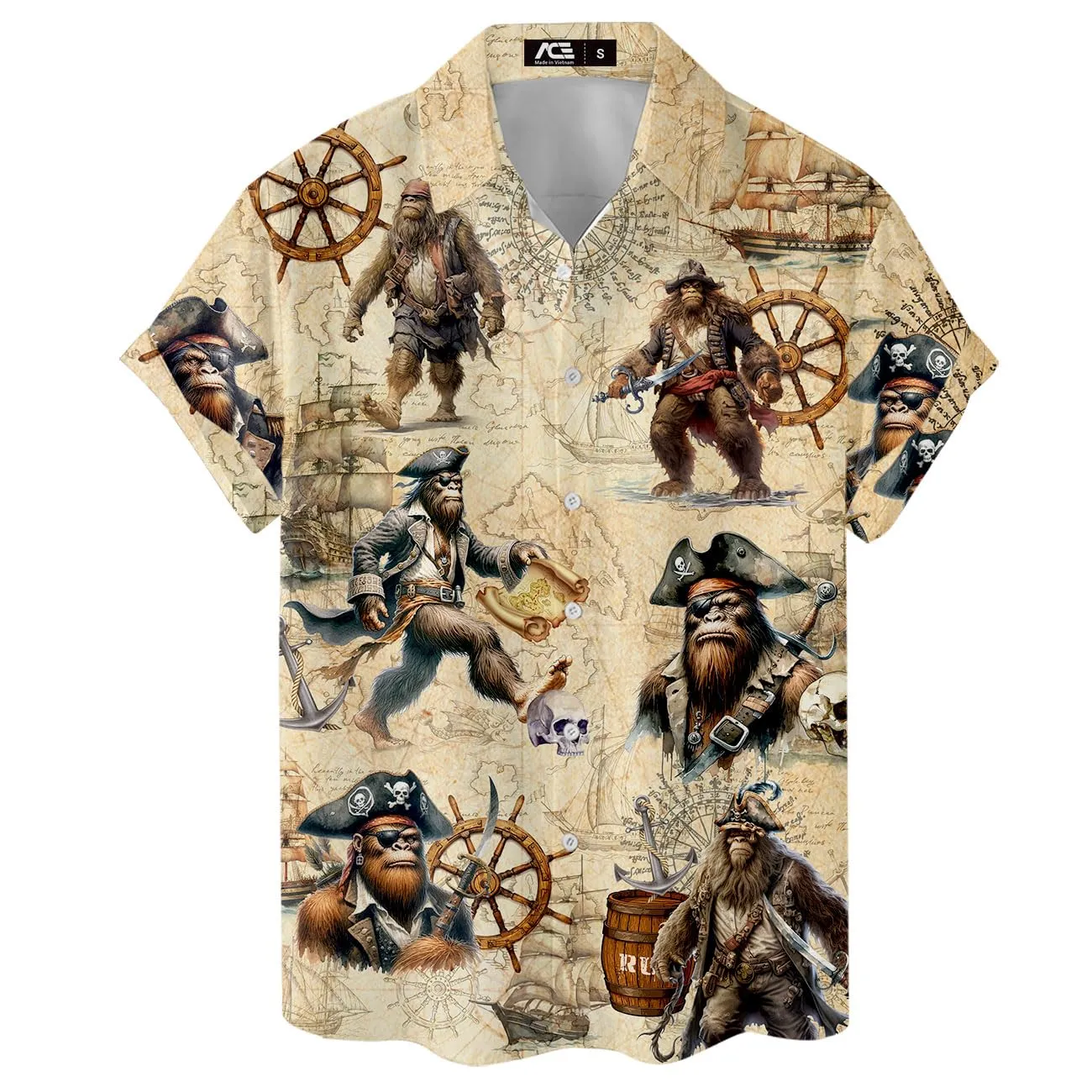 ACEPrints Hawaiian Shirt for Men Casual Button-Down Shirts Mens Hawaiian Shirts Short Sleeve Button Down Shirt Men