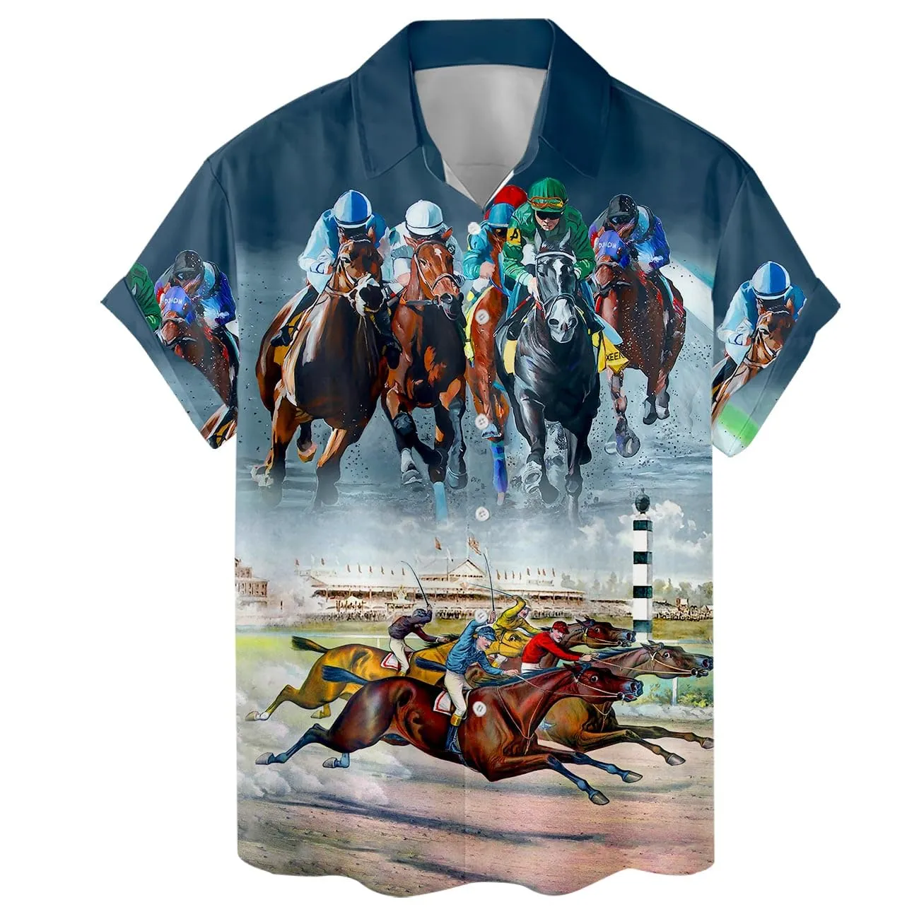 ACEPrints Hawaiian Shirt for Men Casual Button-Down Shirts Mens Hawaiian Shirts Short Sleeve Button Down Shirt Men