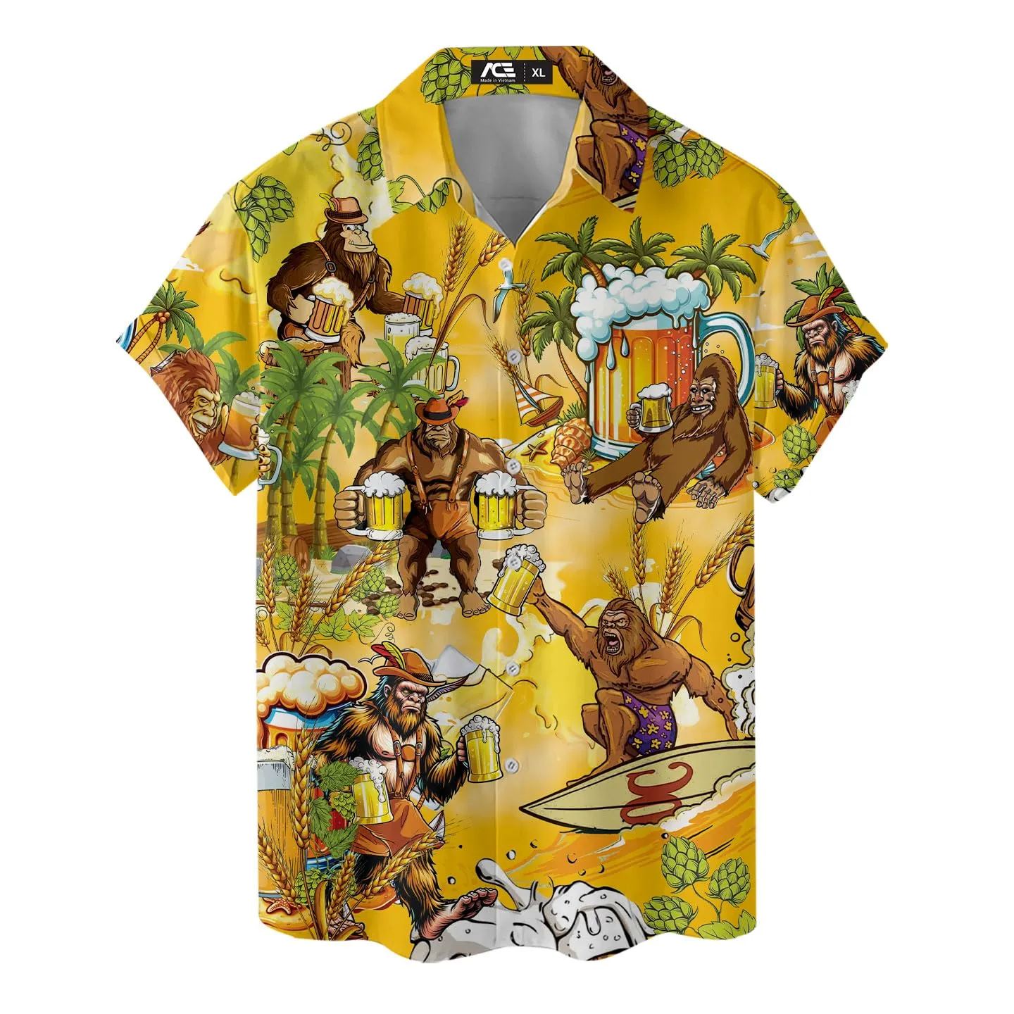 ACEPrints Hawaiian Shirt for Men Casual Button-Down Shirts Mens Hawaiian Shirts Short Sleeve Button Down Shirt Men