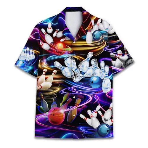ACEPrints Hawaiian Shirt for Men Casual Button-Down Shirts Mens Hawaiian Shirts Short Sleeve Button Down Shirt Men