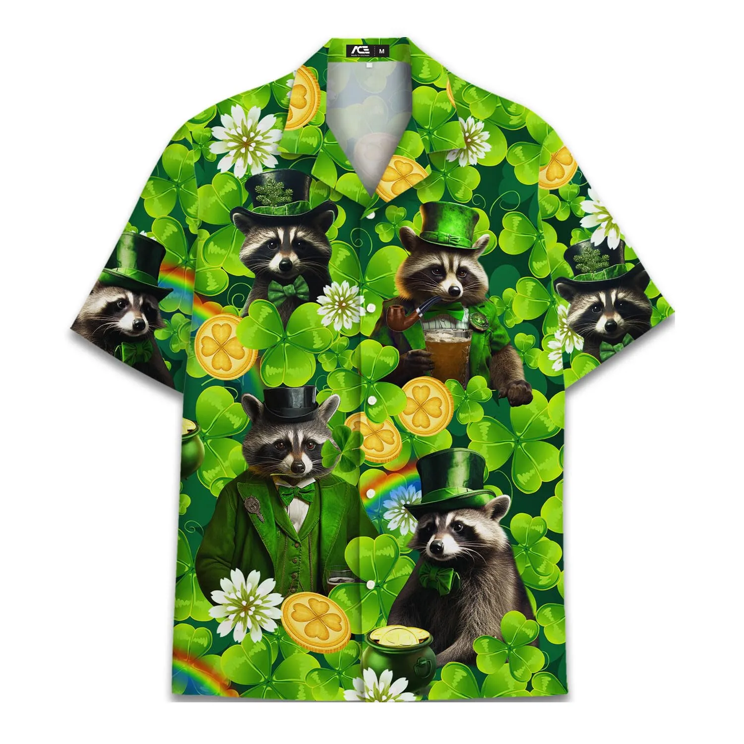 ACEPrints Hawaiian Shirt for Men Casual Button-Down Shirts Mens Hawaiian Shirts Short Sleeve Button Down Shirt Men