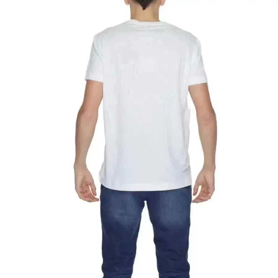 Alviero Martini Prima Classe Men's White Round Neck T-Shirt