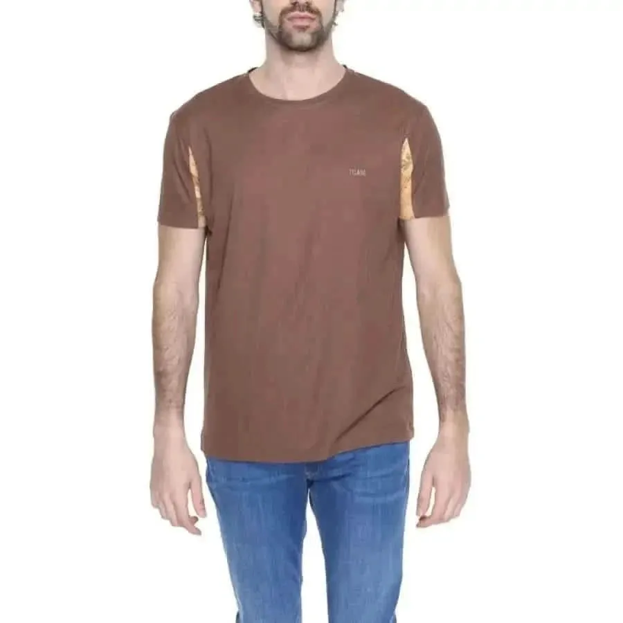 Alviero Martini Prima Classe Men's White Round Neck T-Shirt