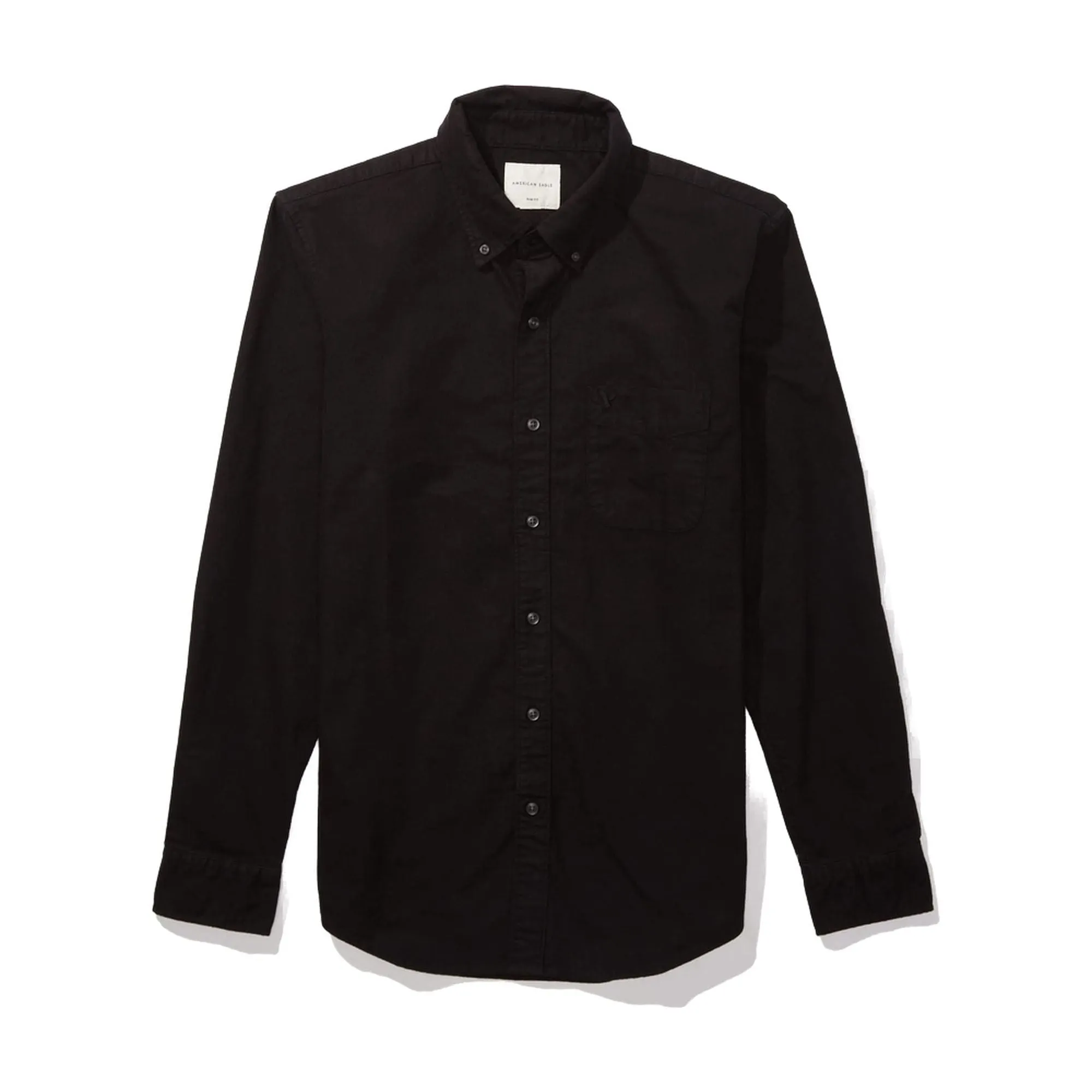 American Eagle Men's Striped Slim Fit Oxford Button-Up Shirt