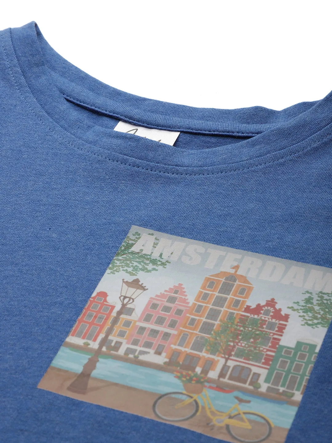 AMSTERDAM ROYAL SUMMER GIRLS T-SHIRT - BLUE