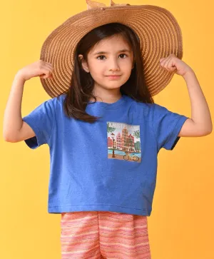 AMSTERDAM ROYAL SUMMER GIRLS T-SHIRT - BLUE
