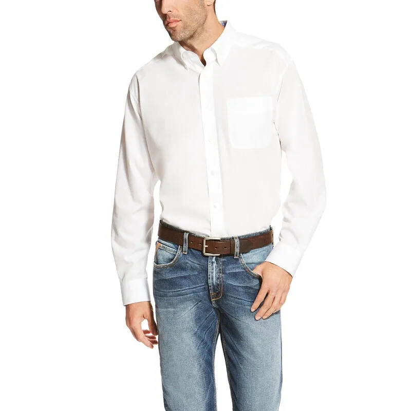 Ariat Men’s Solid White Shirt