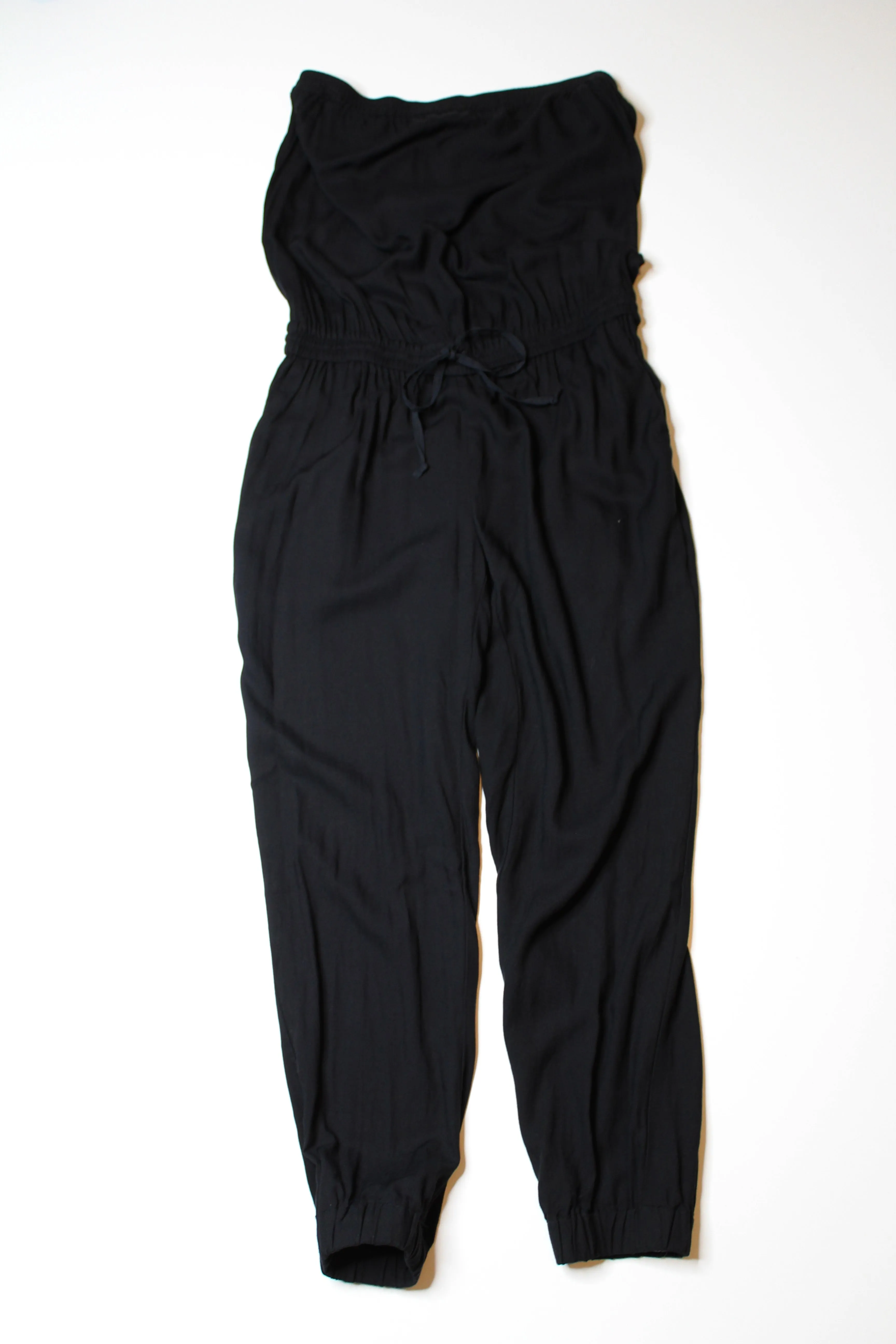 Aritzia talula black strapless jumpsuit, size small