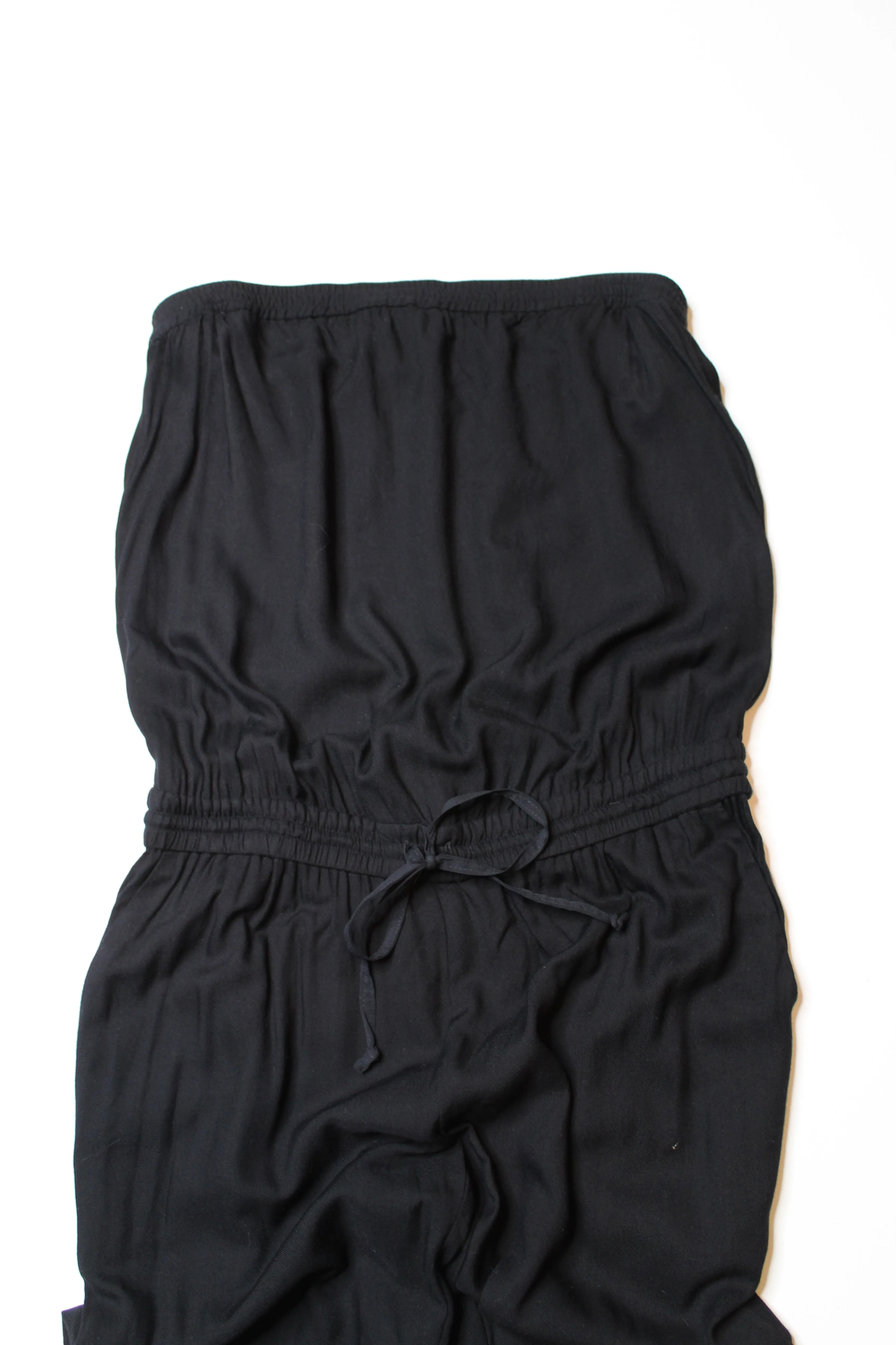 Aritzia talula black strapless jumpsuit, size small