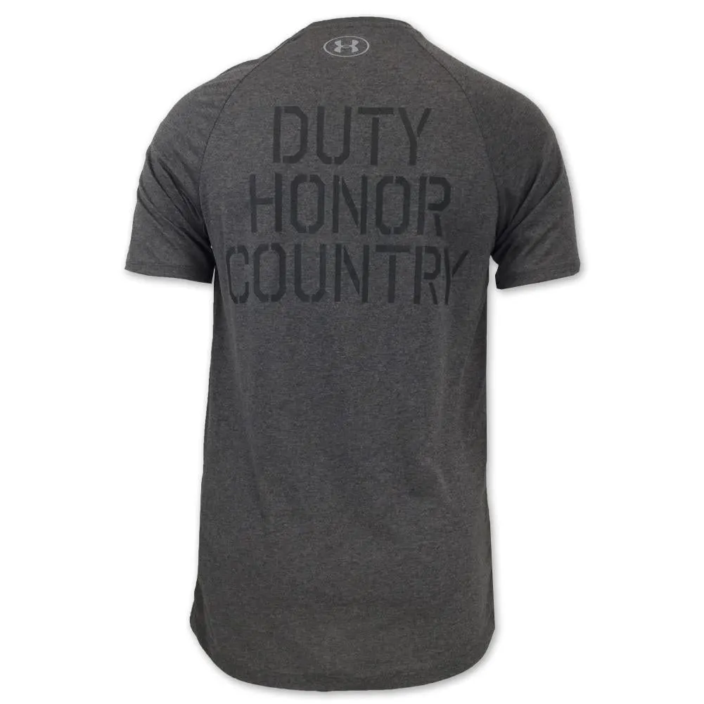 Army Under Armour Duty Honor Country Tech T-Shirt (Charcoal)