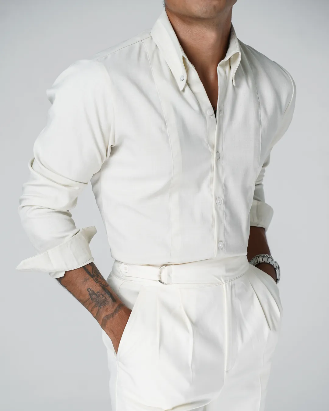BAMBOO BUTTON-DOWN STRIPE SHIRTS