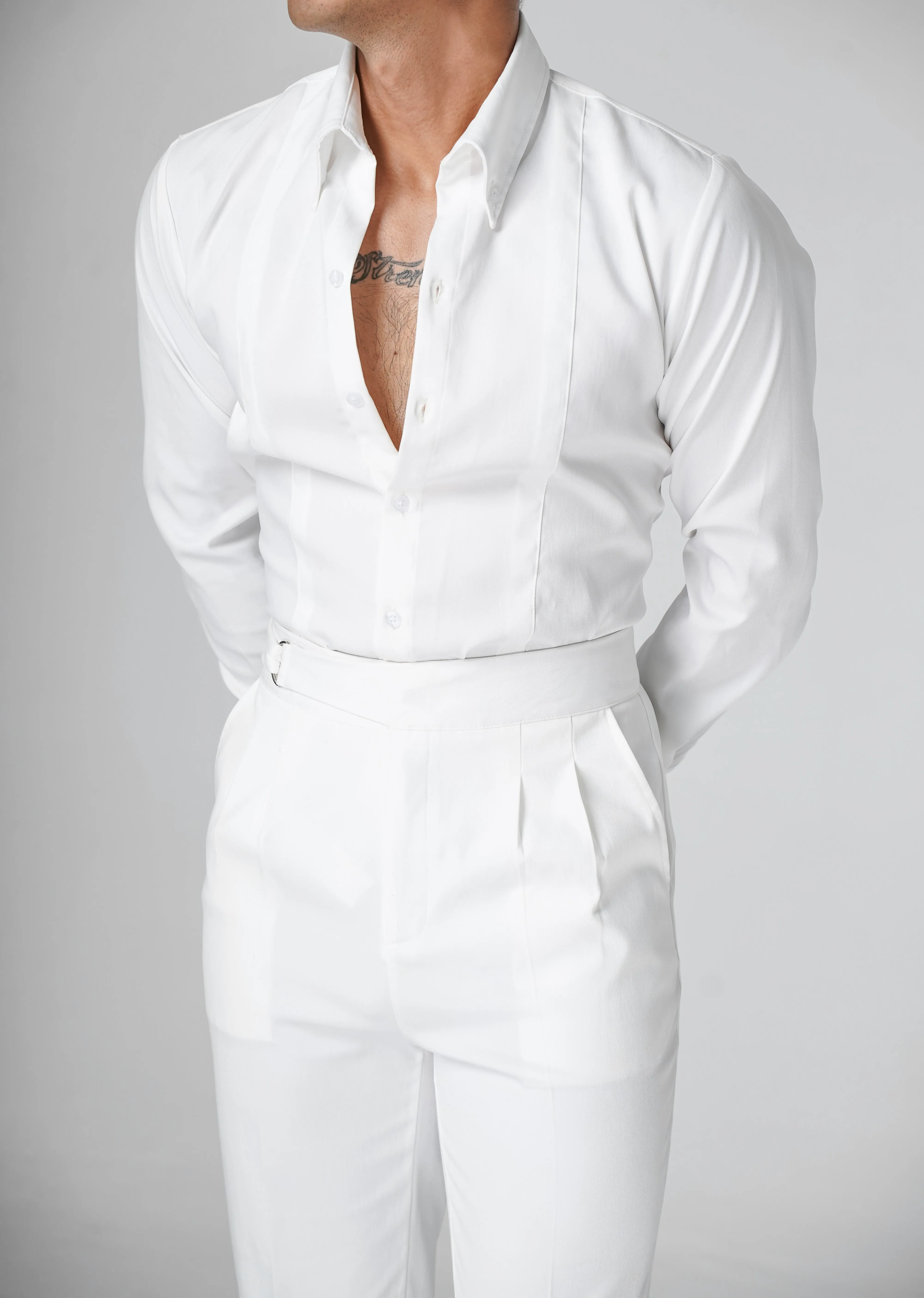 BAMBOO BUTTON-DOWN STRIPE SHIRTS