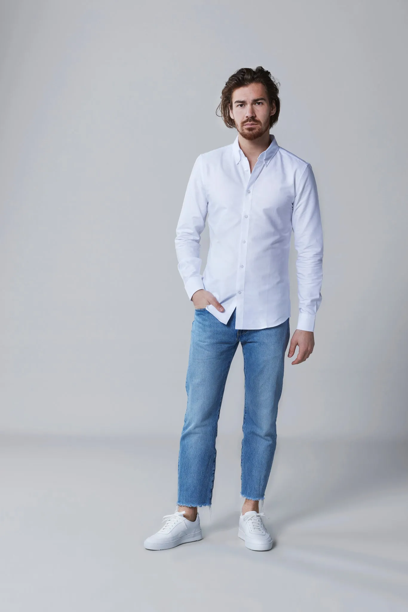 Böda White Button-Down Shirt