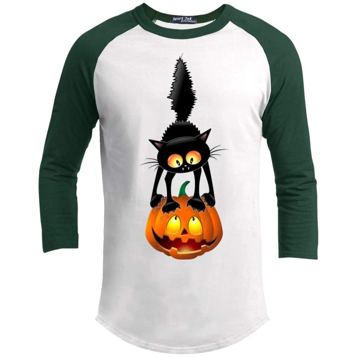Black Cat Pumpkin Raglan