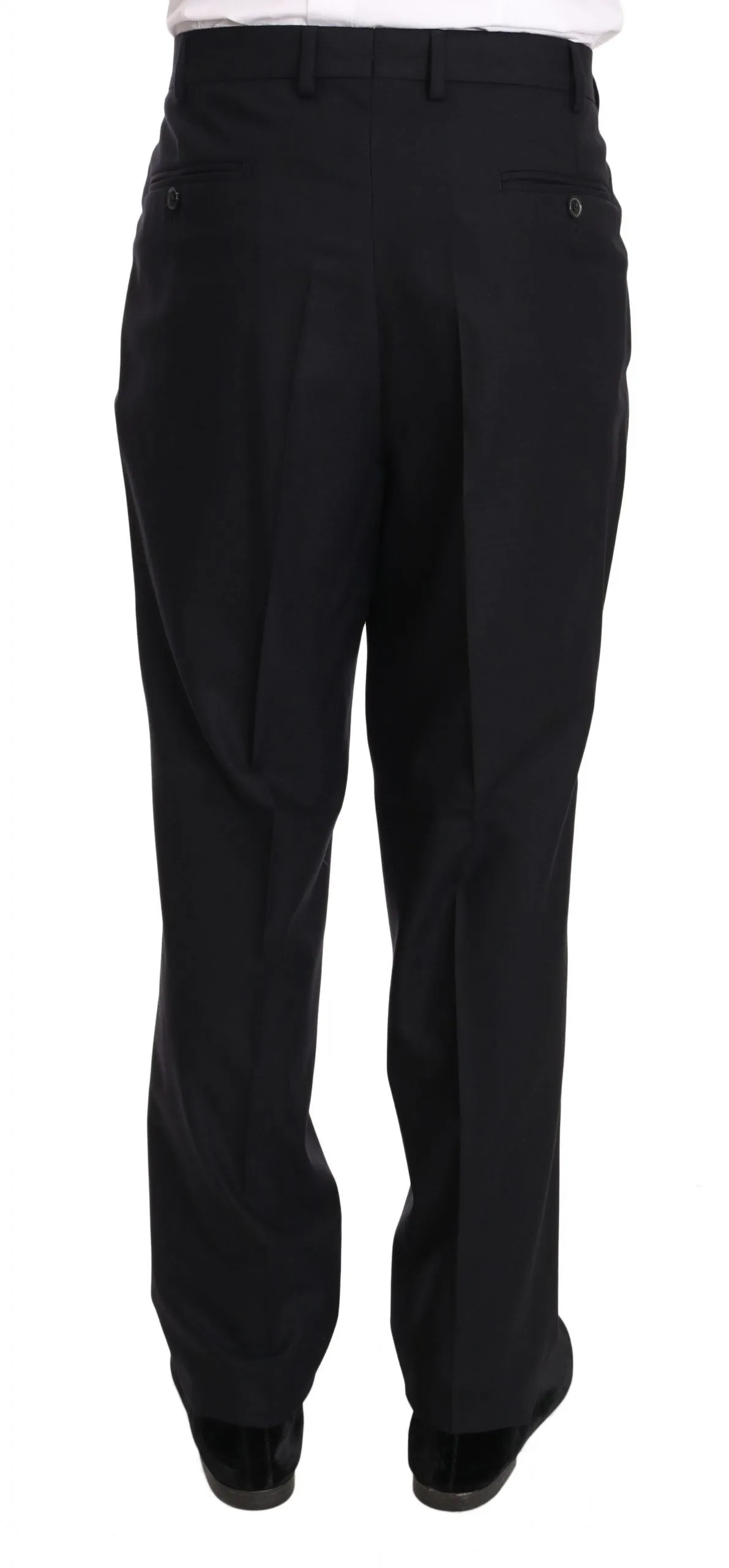 Black two Piece 3 Button Wool suit