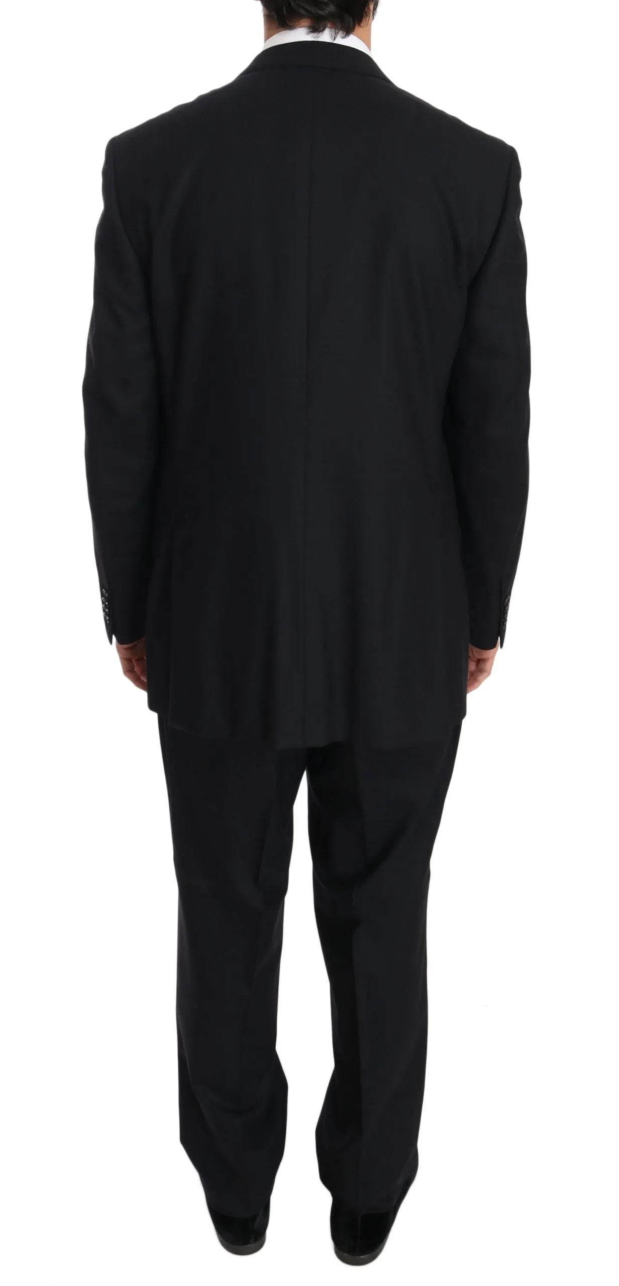 Black two Piece 3 Button Wool suit