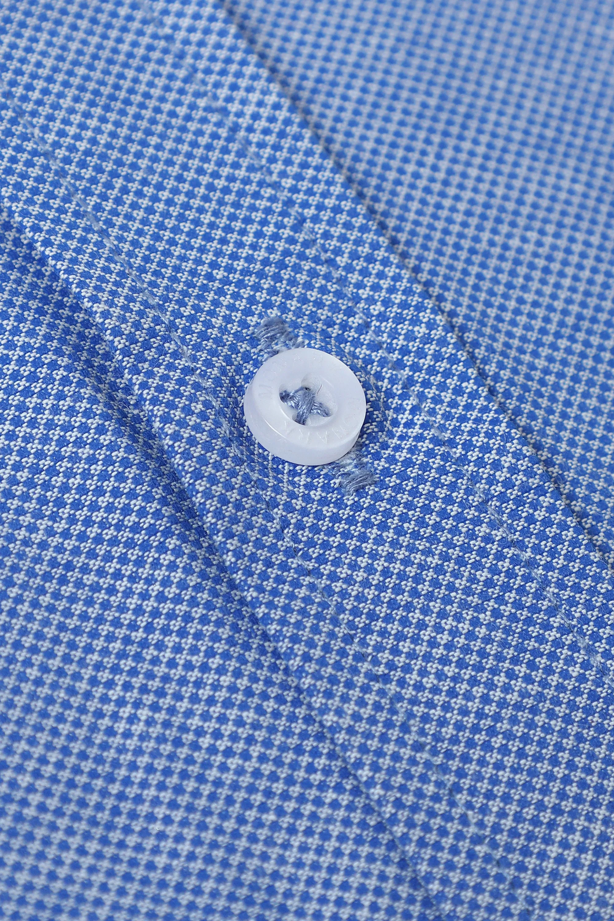 BLUE TEXTURED FORMAL SHIRT