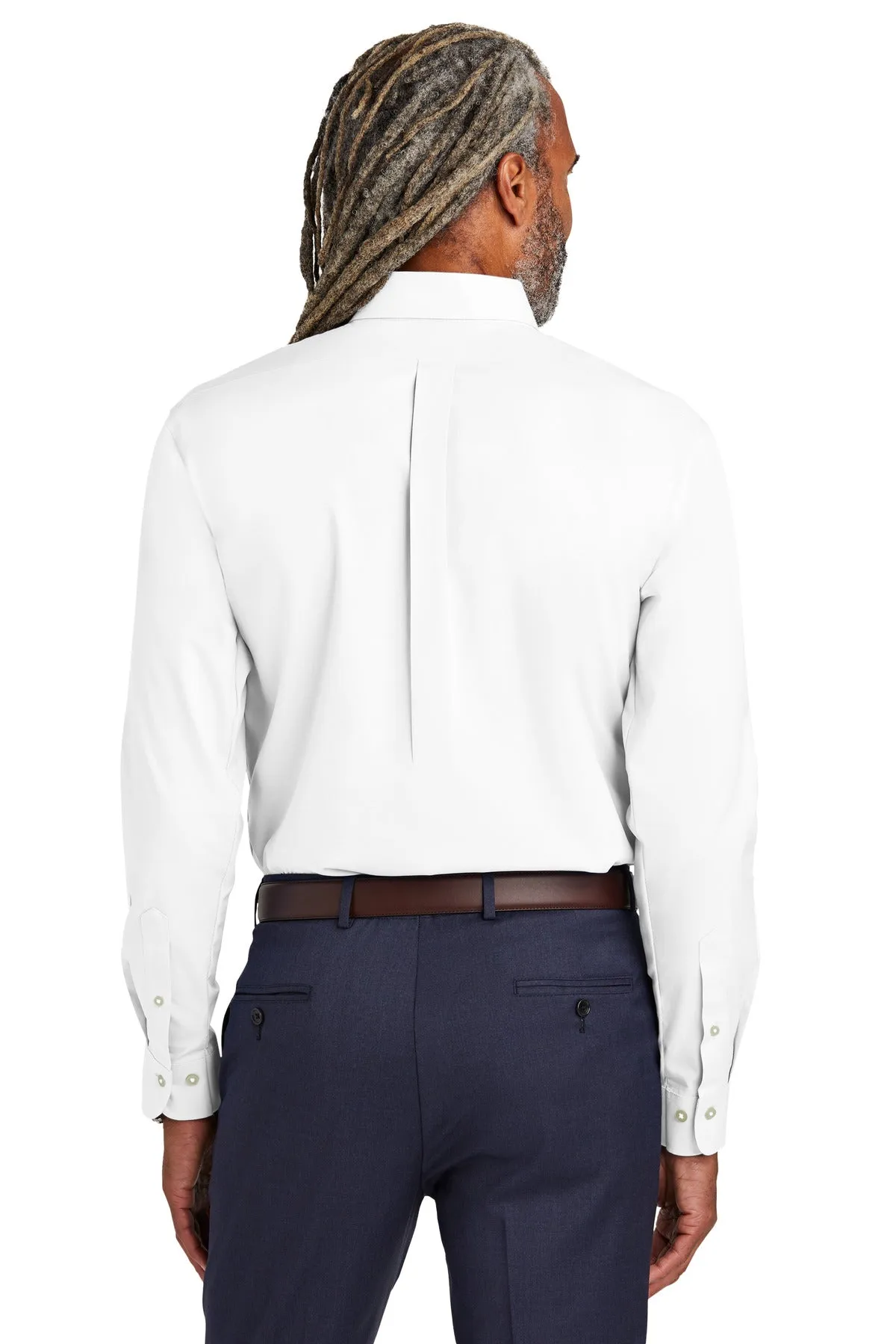 Brooks Brothers Tall Wrinkle-Free Stretch Pinpoint Shirt TBB18000 White Tall
