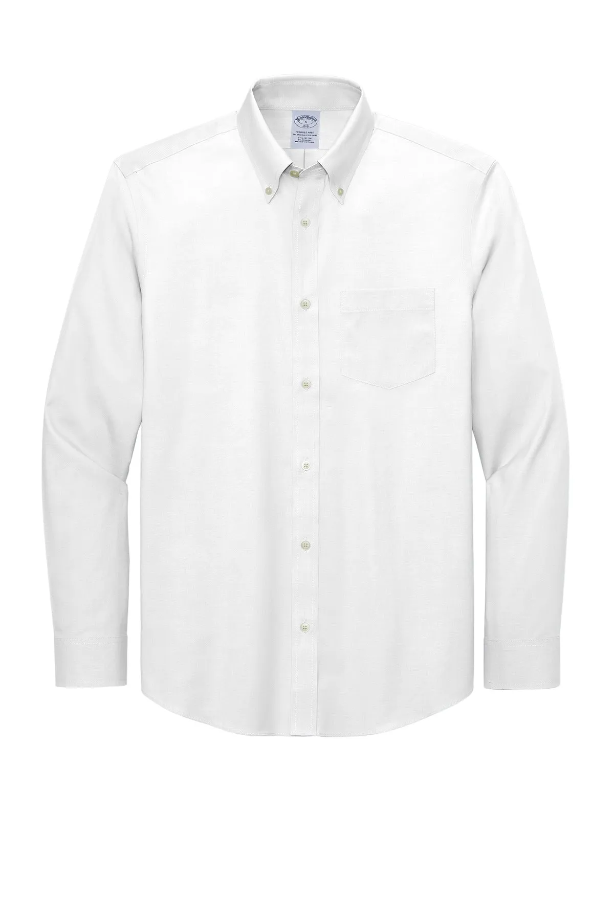 Brooks Brothers Tall Wrinkle-Free Stretch Pinpoint Shirt TBB18000 White Tall