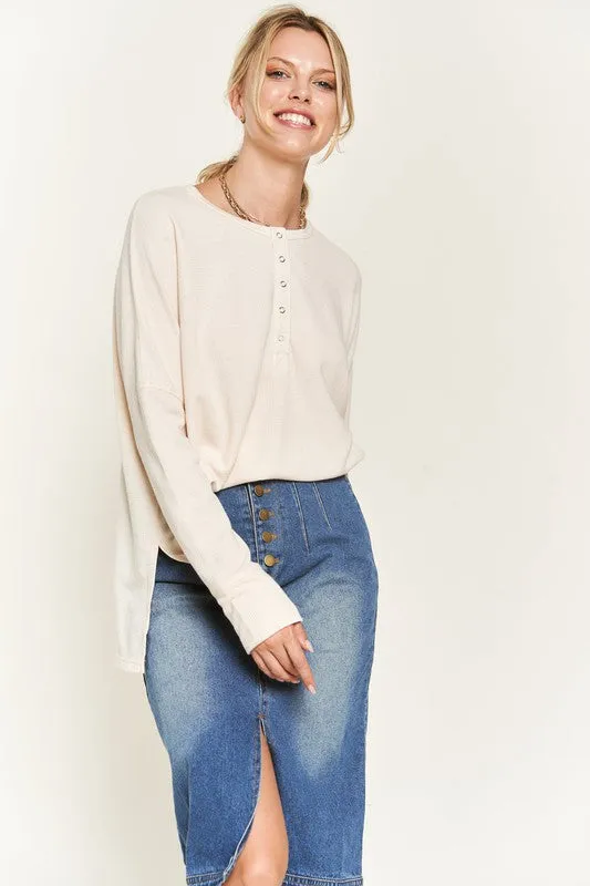 Button down Pullover