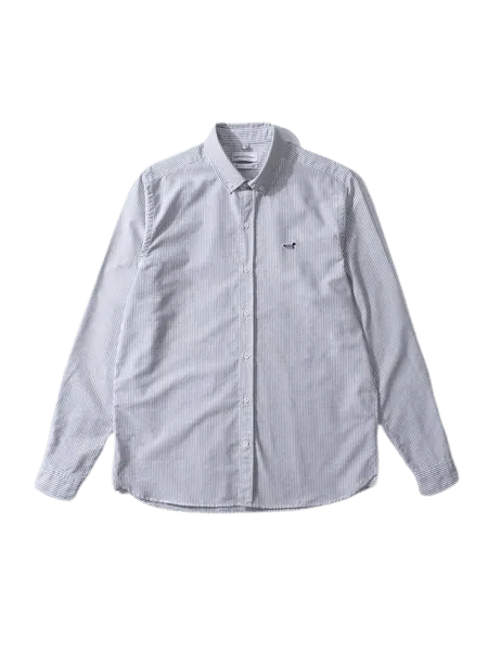 Camisa Edmmond Studios Bd Striped Shirt Duck Edition Plain Black