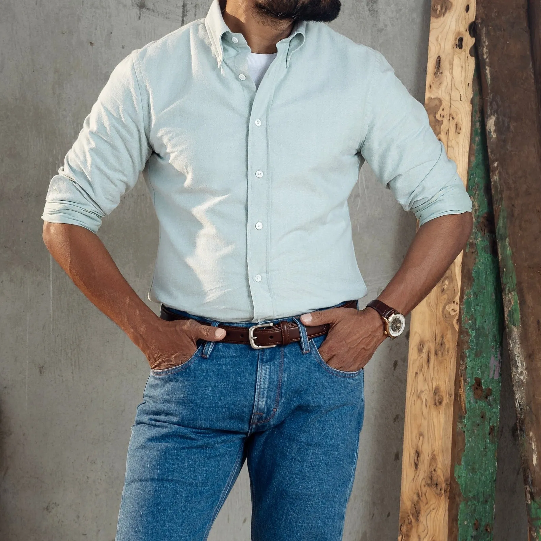Cardiff in Brushed Oxford