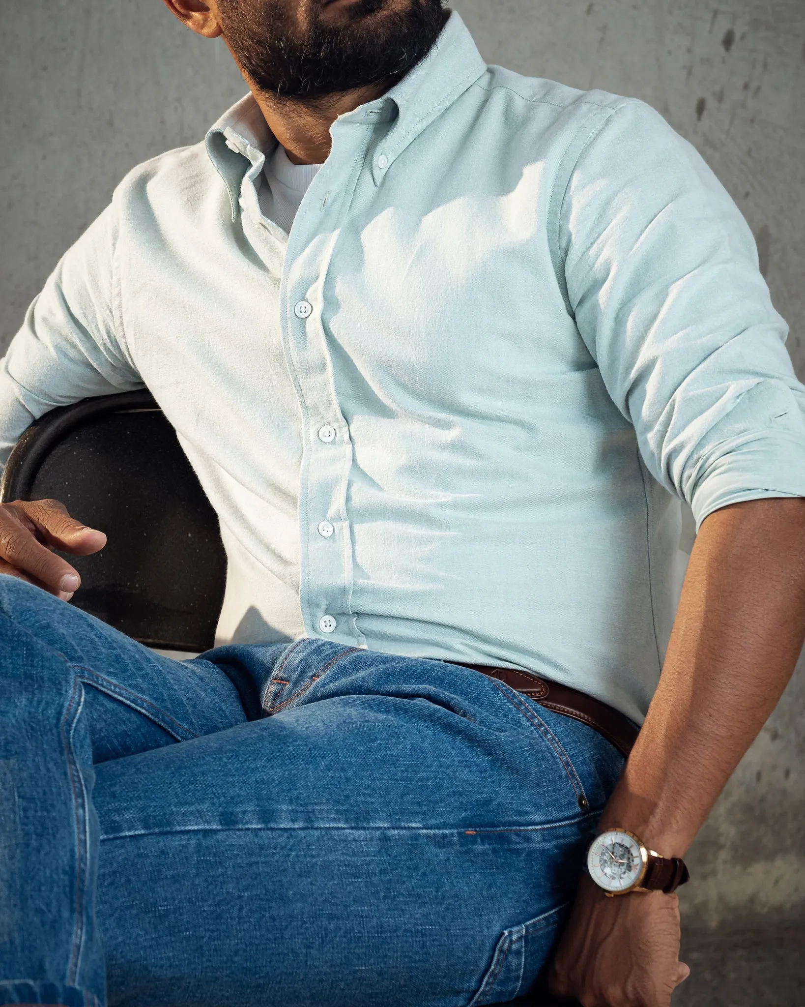 Cardiff in Brushed Oxford