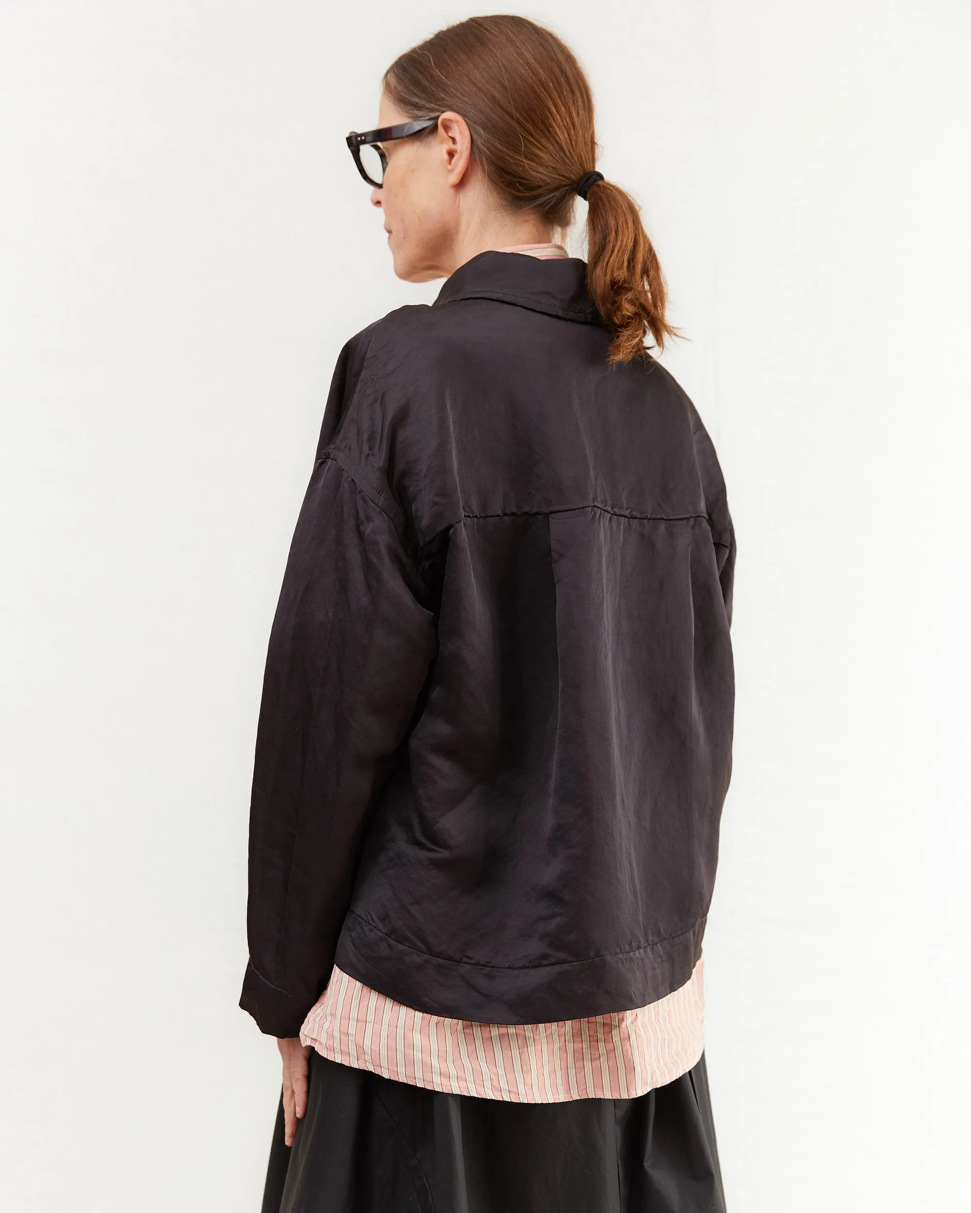 Casey Casey Women's Juliette Jacket Satin in Night