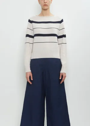 Cashmere Cotton Roll Edge Jumper