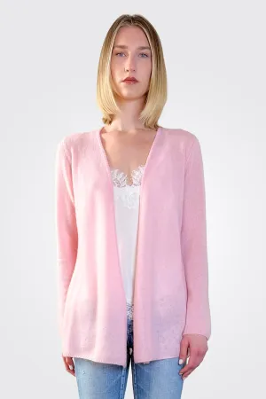 Cashmere Open Duster - Pink Pearl