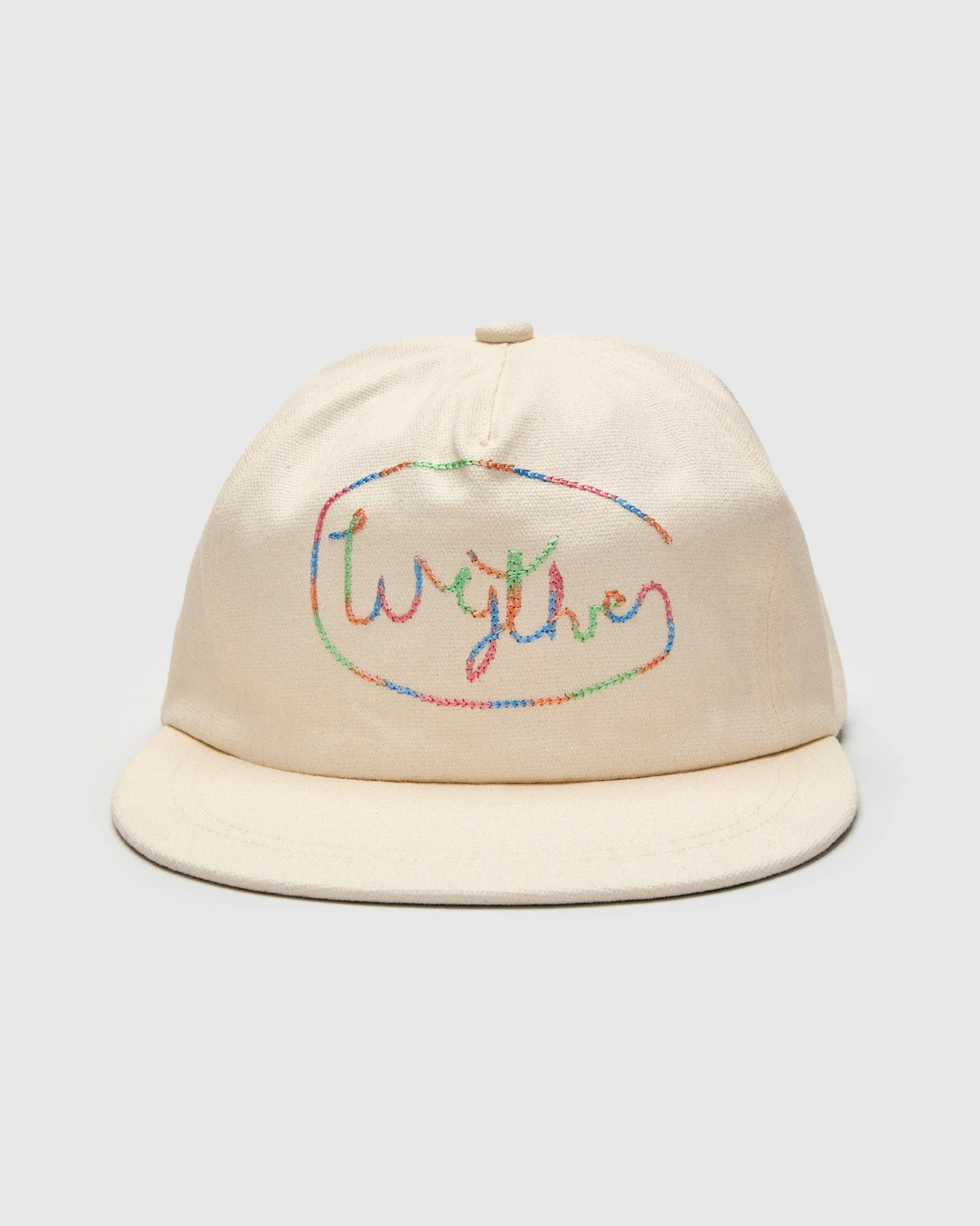Chainstitch Canvas Ranch Hat in Cream