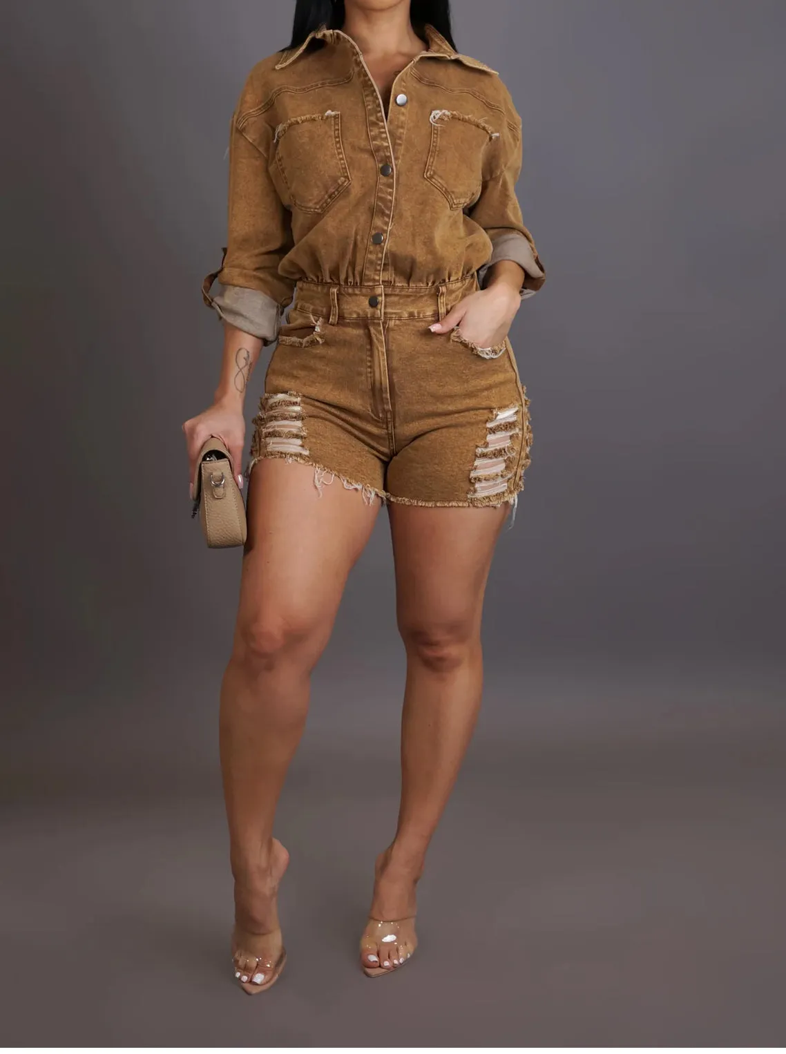 Chestnut Romper
