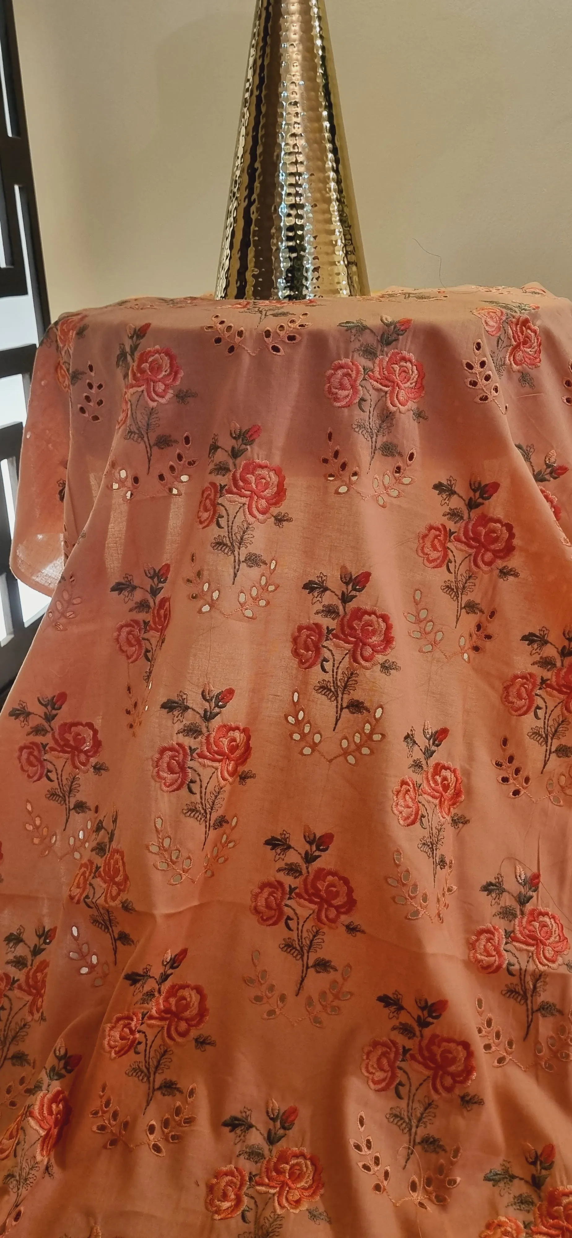 Chikan embroidered two piece suits