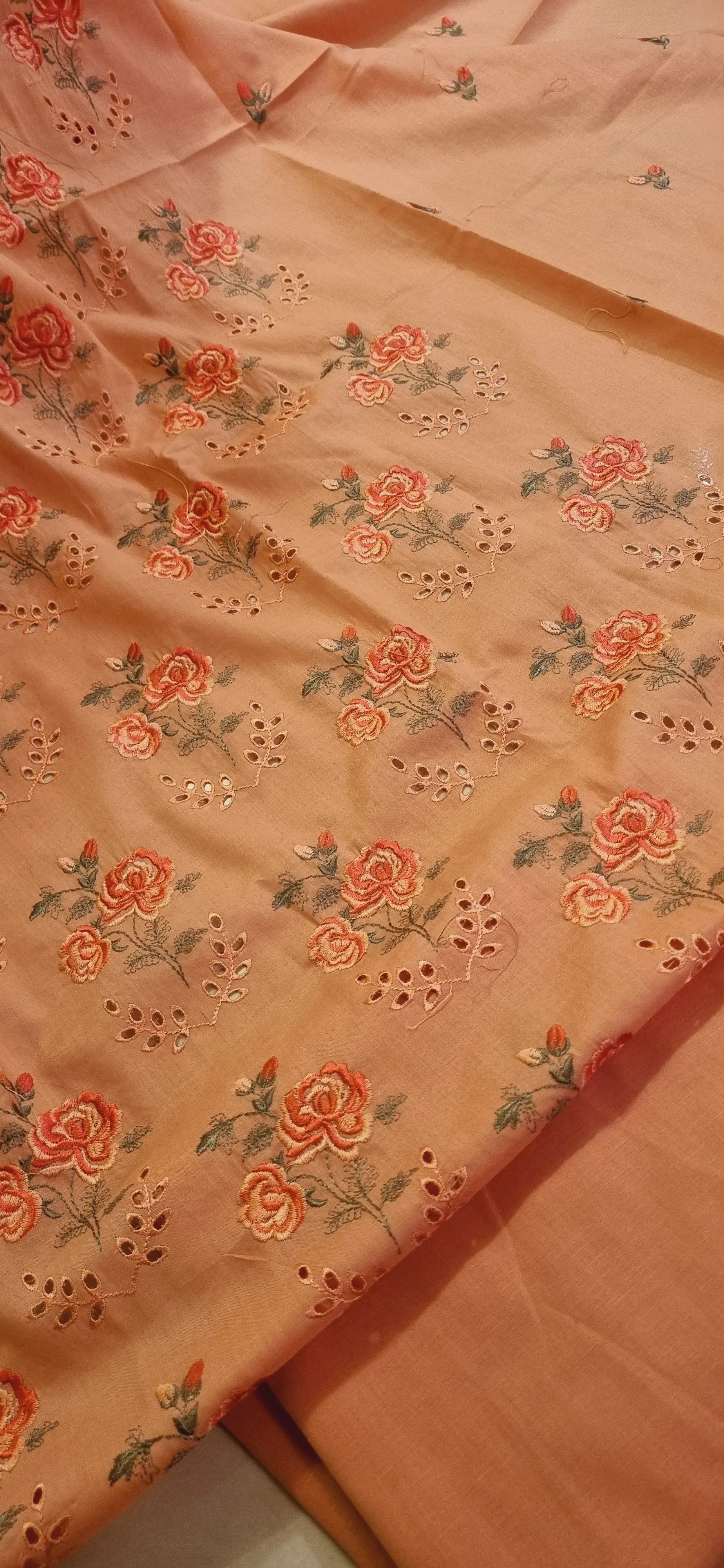 Chikan embroidered two piece suits