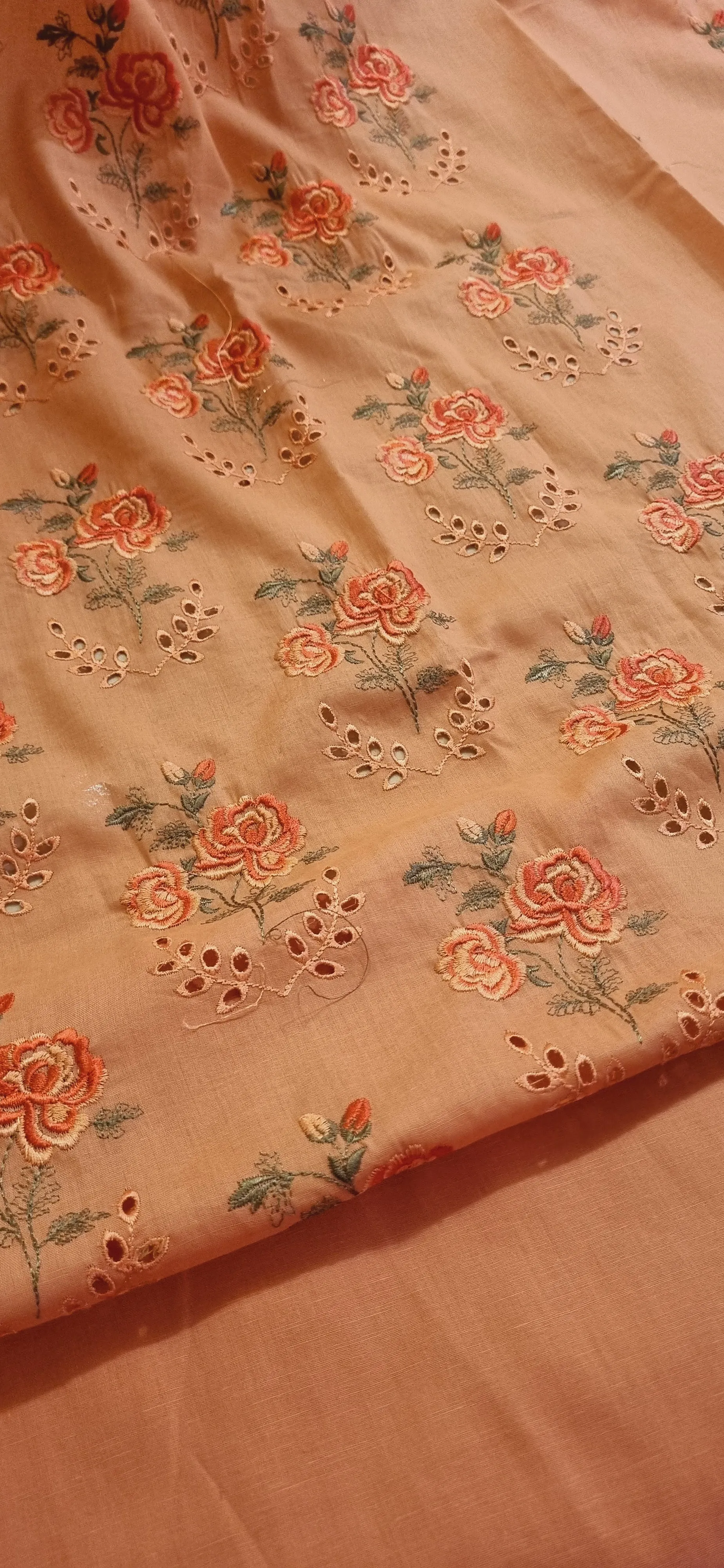 Chikan embroidered two piece suits