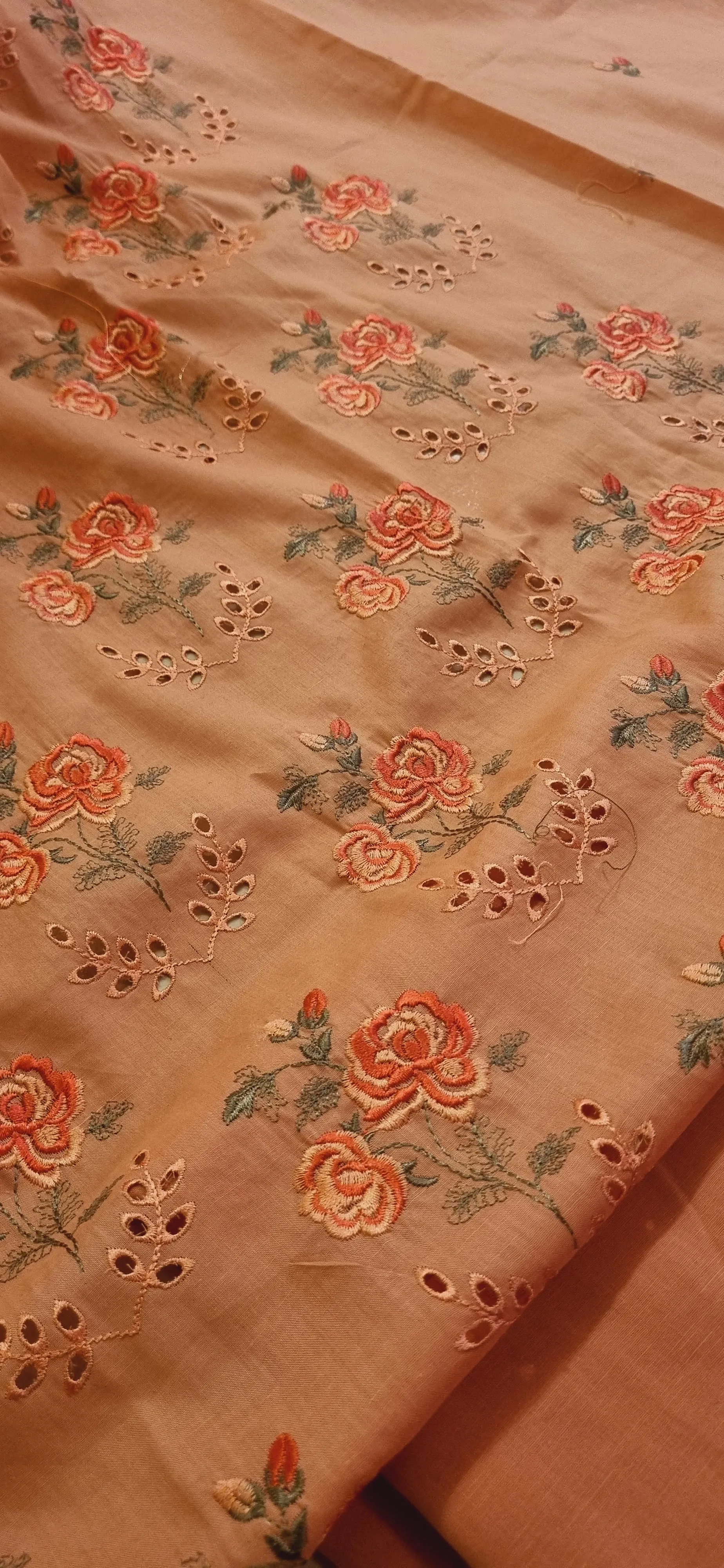 Chikan embroidered two piece suits