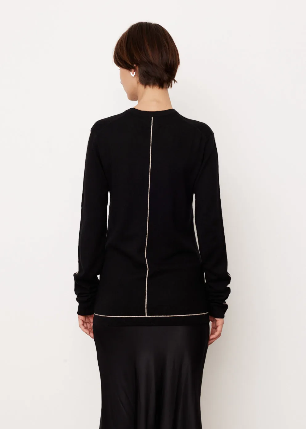 Contrast Layering Knit Sweater