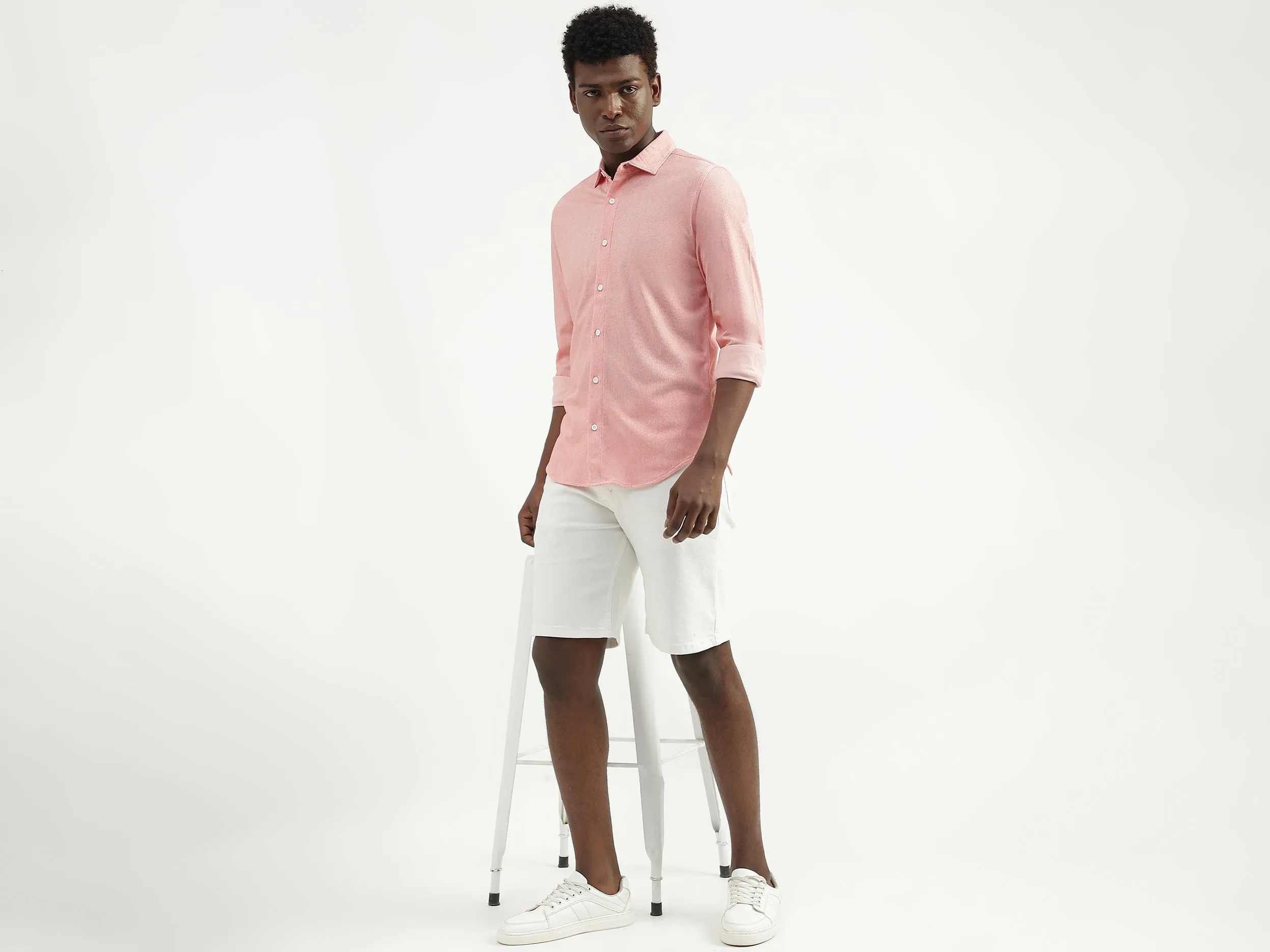 Cotton Striped Spread Collar Mens Shirts